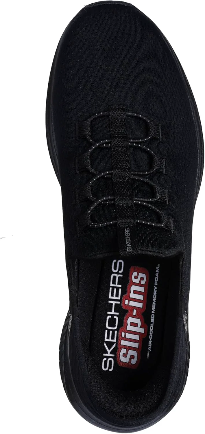 Мужские кроссовки Skechers Ultra Flex 3.0 с мгновенной посадкой без застежек, черный — фото 2