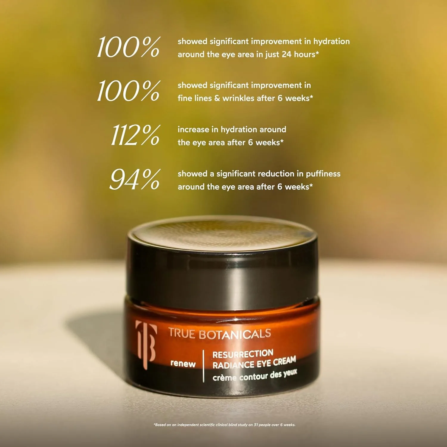 True Botanicals Resurrection Radiance крем для глаз осветляющий, уменьшает темные круги, морщины и отечность, 15 мл — фото 3