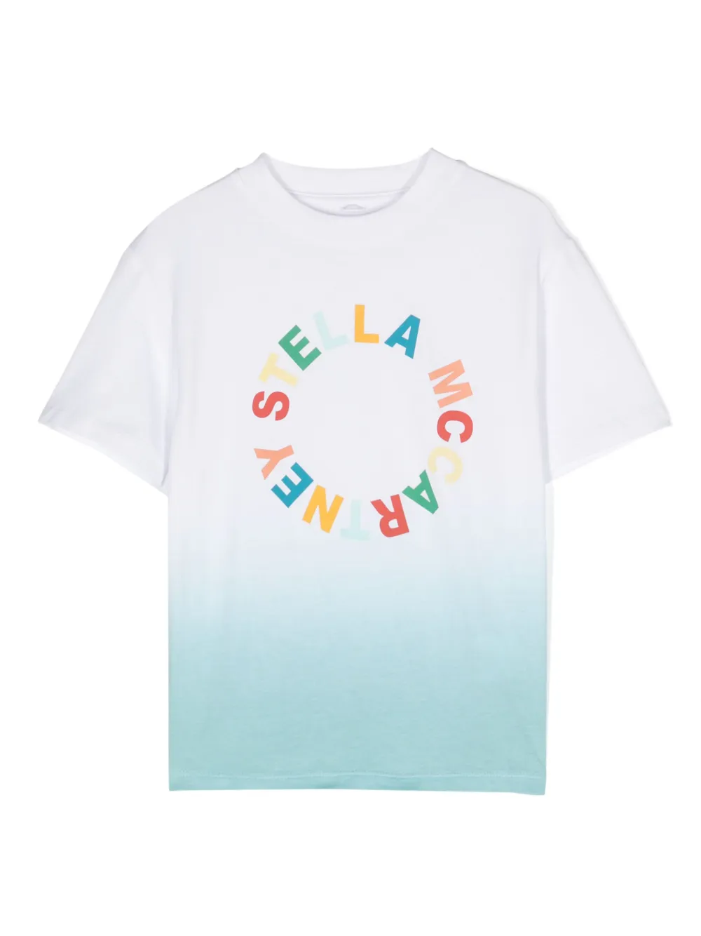 

Футболка с эффектом омбре Stella McCartney Kids, белый