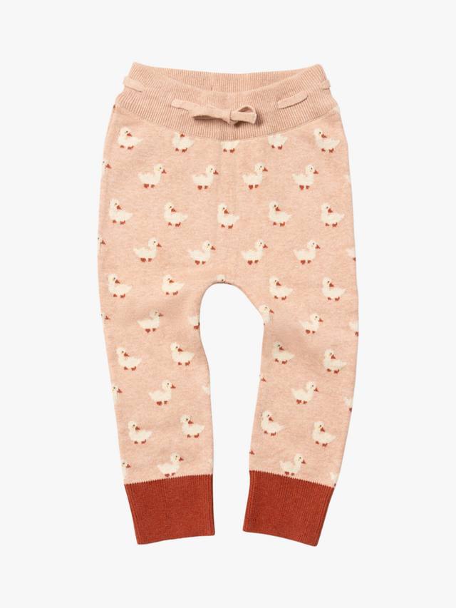 

Детские джоггеры с принтом уток из хлопка Little Green Radicals, Multi