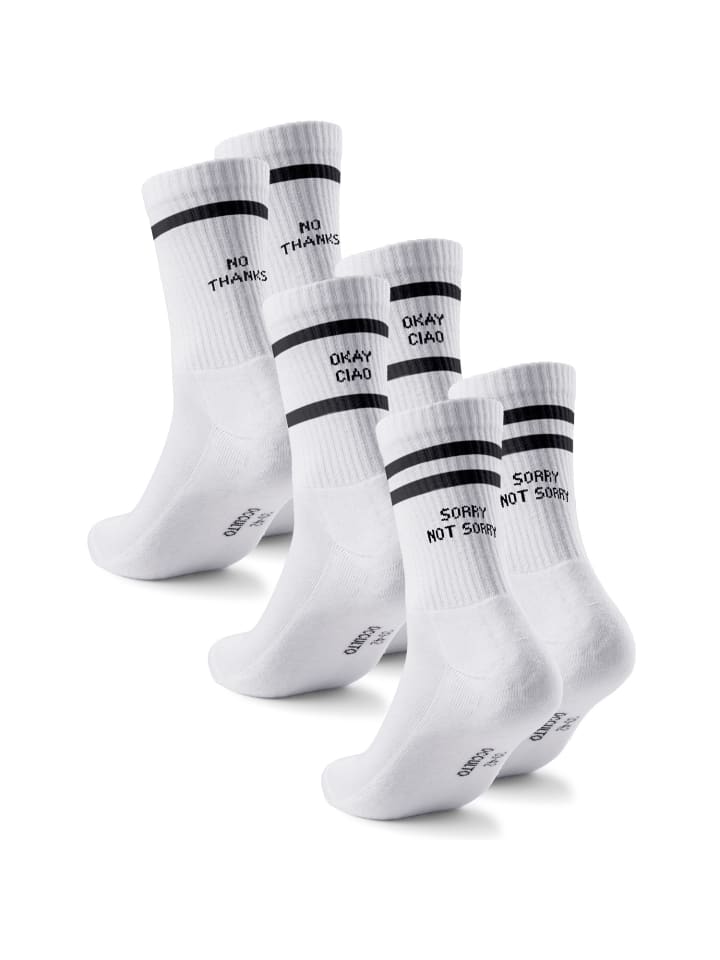 

Носки Occulto 3er Pack Statement Tennis Socken Leo, цвет Ciao