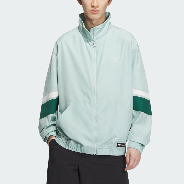 Куртка Disney X Disney унисекс дымчато-зеленая Adidas Originals, зеленый — фото 2