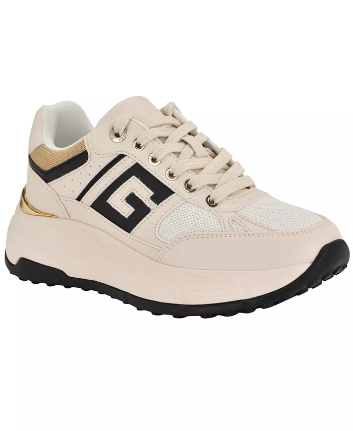 Женские кроссовки Fonzi на массивной платформе GUESS, белый