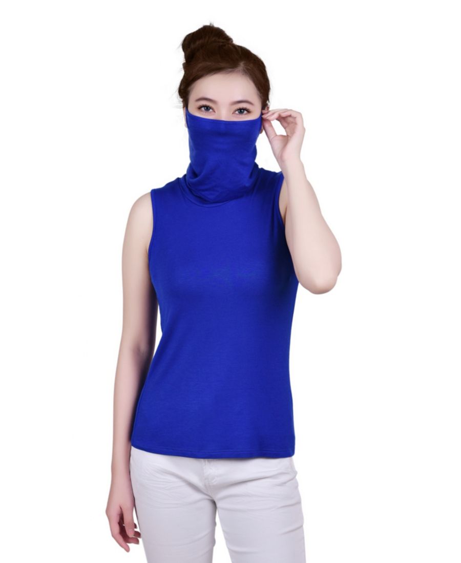 

Женская майка без рукавов с маской и воротником-стойкой NY Collection, Surf The Web