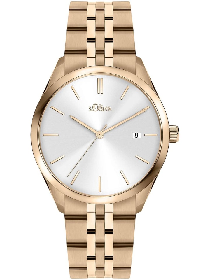 

s.Oliver Time Кварцевые часы SO-3944-MQ цвета розового золота