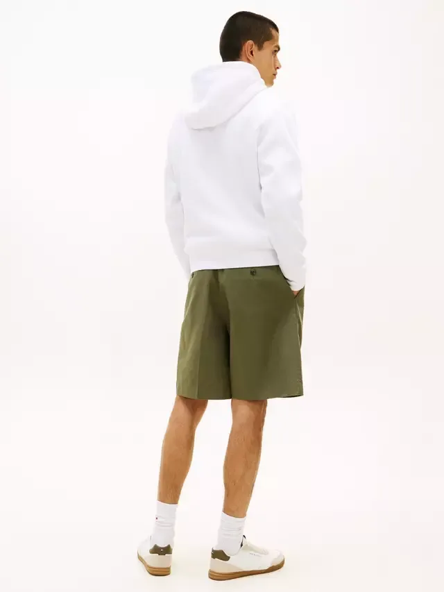 Худи из хлопковой махровой ткани с логотипом Heritage Tommy Hilfiger, White — фото 3