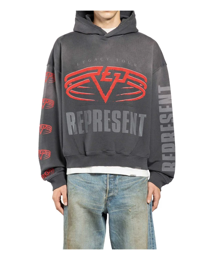 

Двусторонняя толстовка с капюшоном для тура "Жизненное наследие". Represent, мультиколор