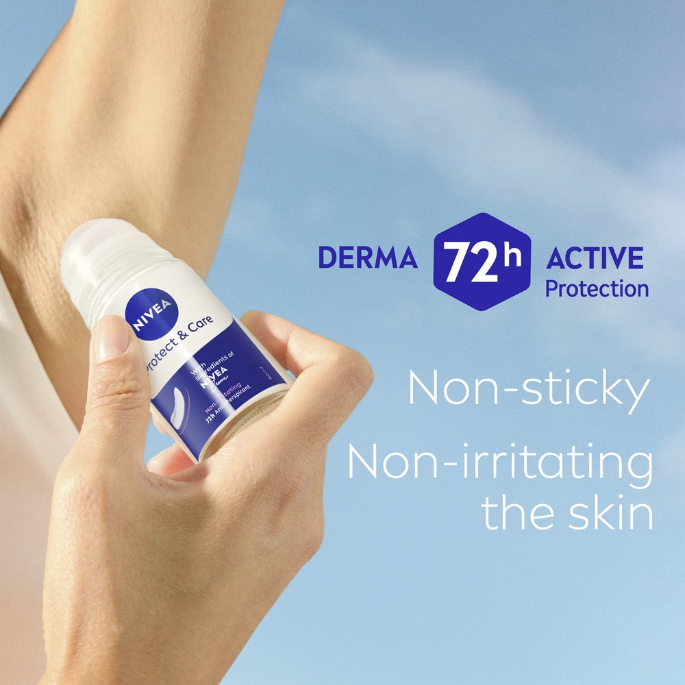 Роликовый антиперспирант Protect & Care для женщин Nivea, 50 мл — фото 3