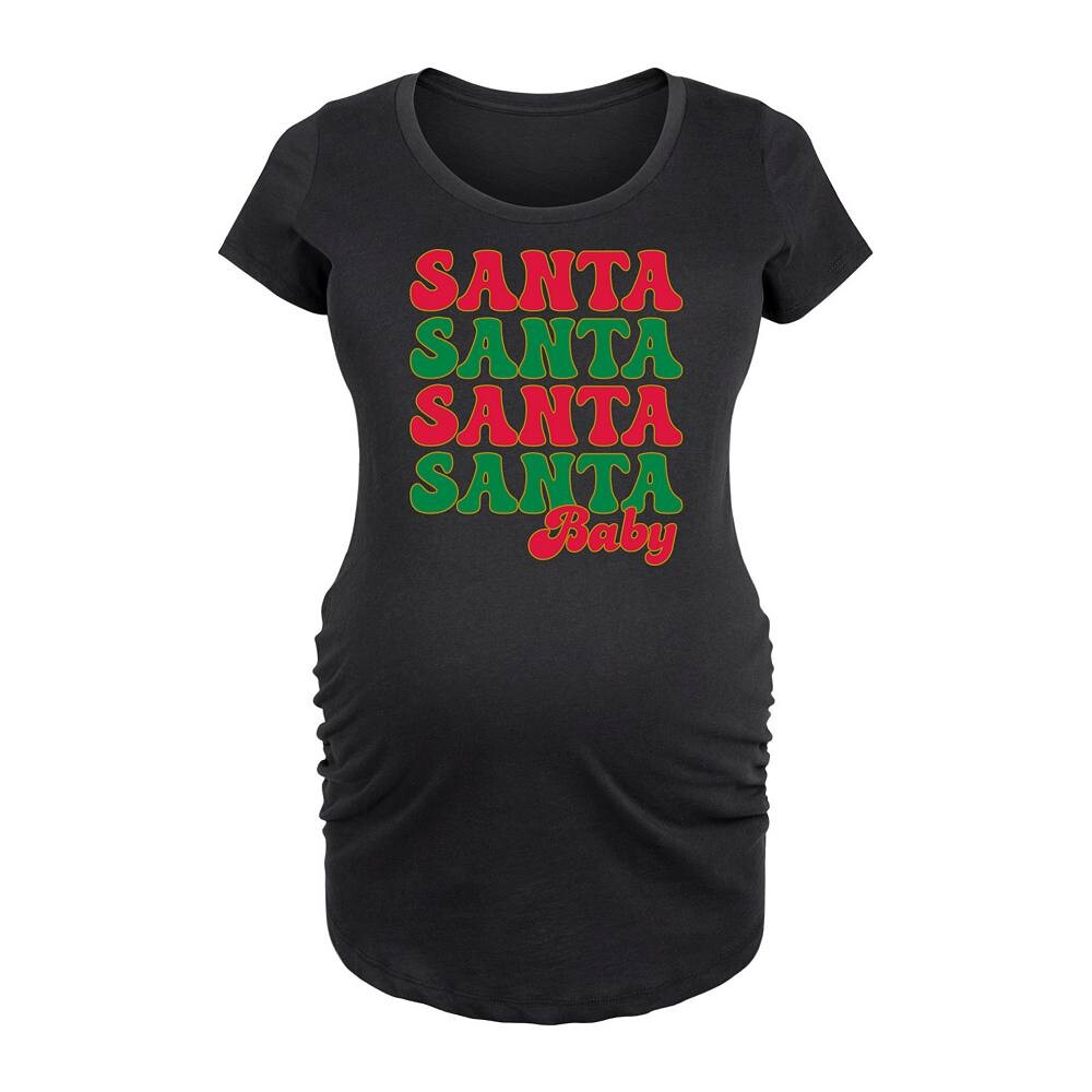 

Футболка для беременных Santa Baby с повторяющимся рисунком Licensed Character, черный
