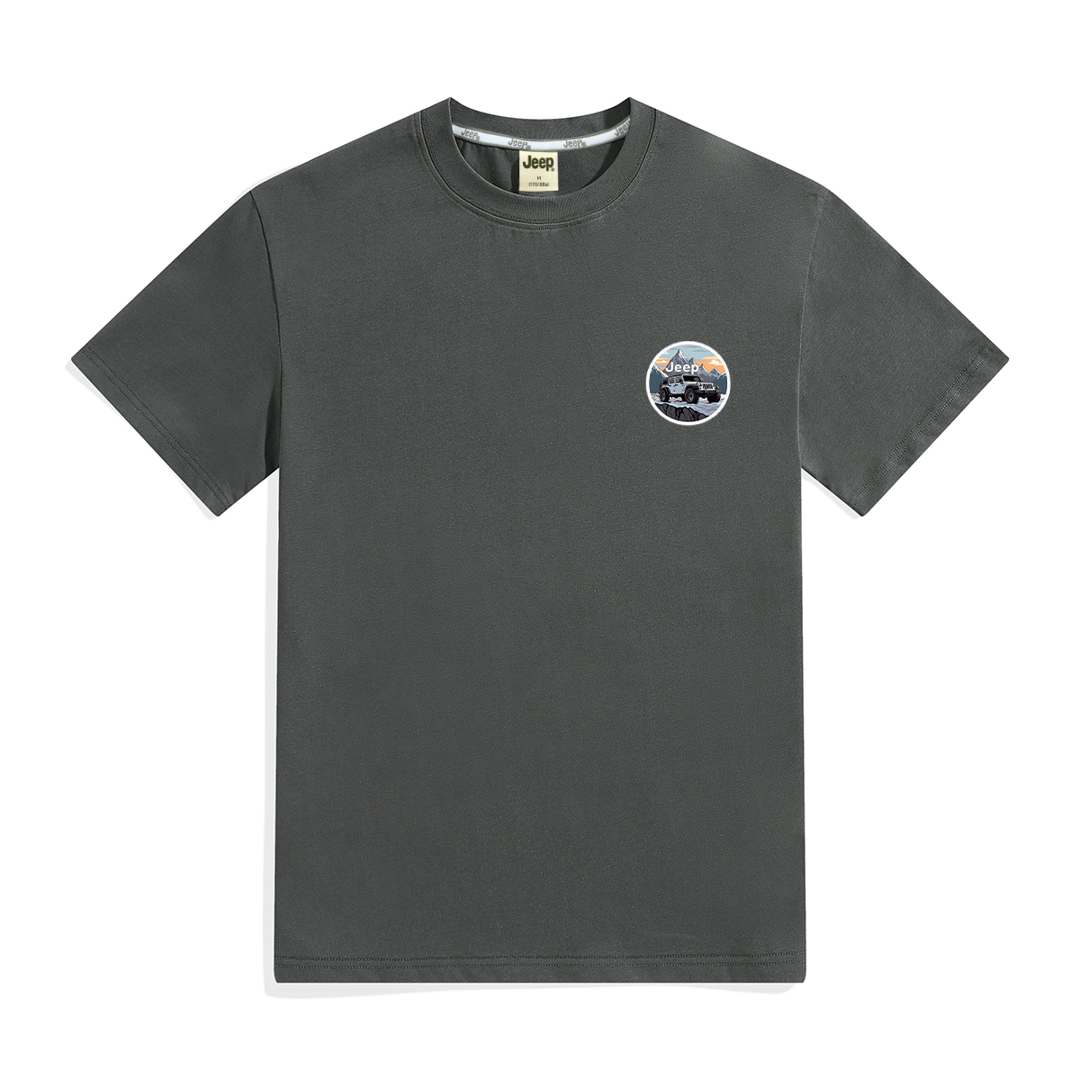 

Футболка Unisex Crew Neck Moderate Heavyweight Jeep, темно-серый