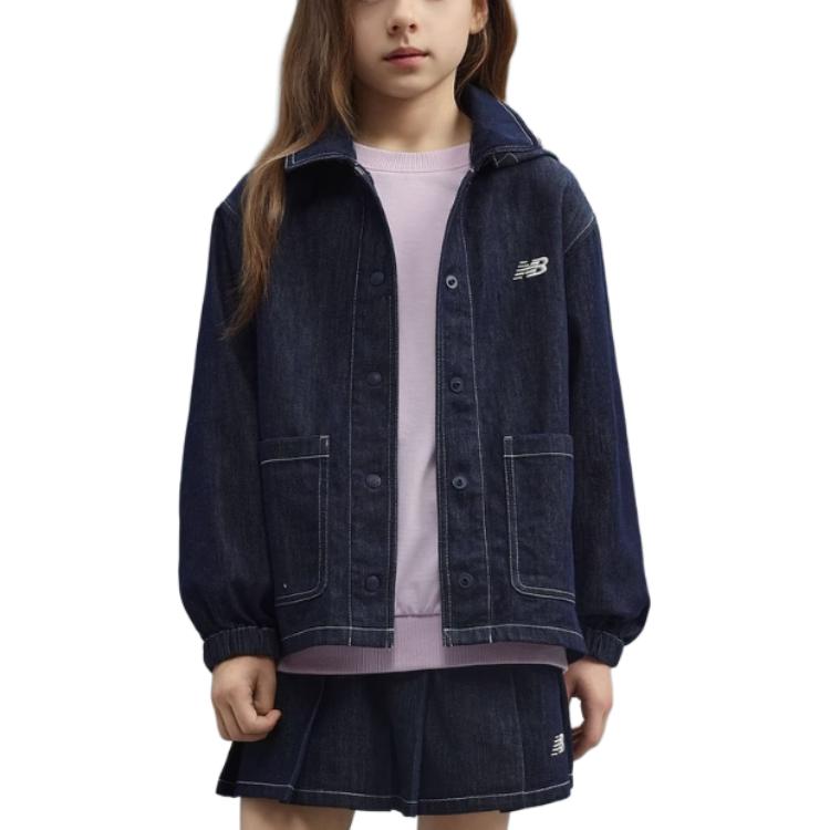 New Balance Джинсовая куртка NB Denim Blue для детей 3-7 лет — фото 4
