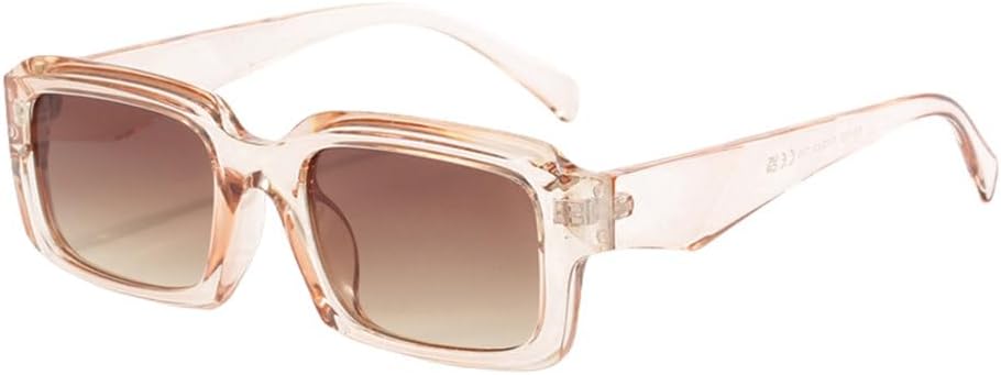 

Модные солнцезащитные очки конфетных оттенков в винтажном стиле, прямоугольные солнцезащитные очки, стильные ретро-очки для женщин с защитой от УФ-излучения UV400 TYUVIVO, Champagne