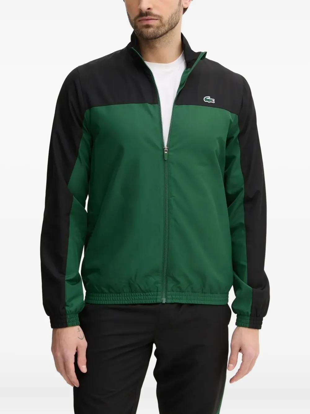 

Спортивный костюм на молнии с цветными блоками Lacoste, зеленый