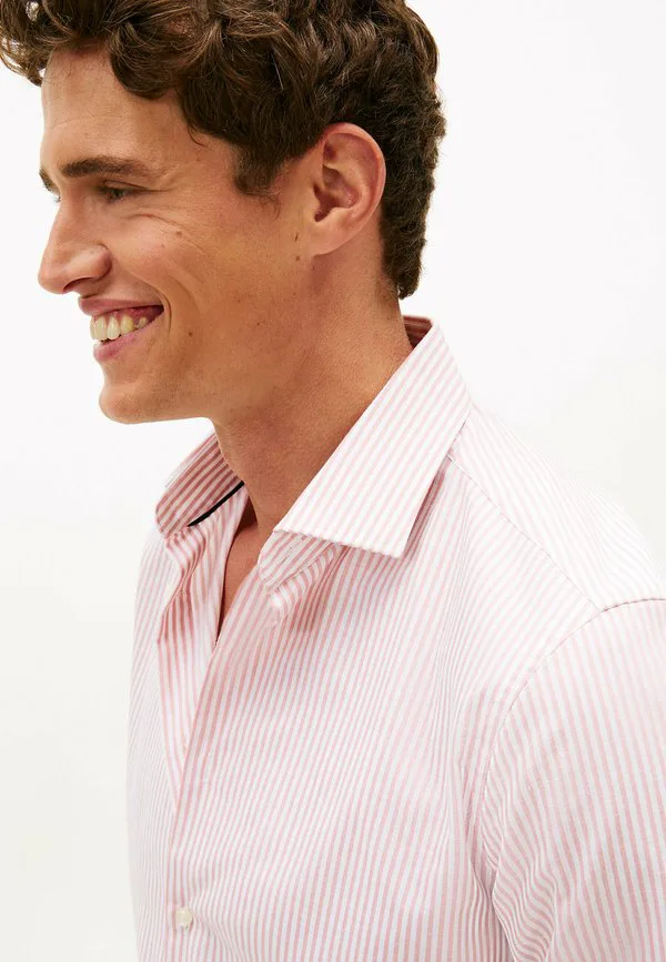 Рубашка в стиле smart casual с полосками Tommy Hilfiger, Dusky Pink — фото 4
