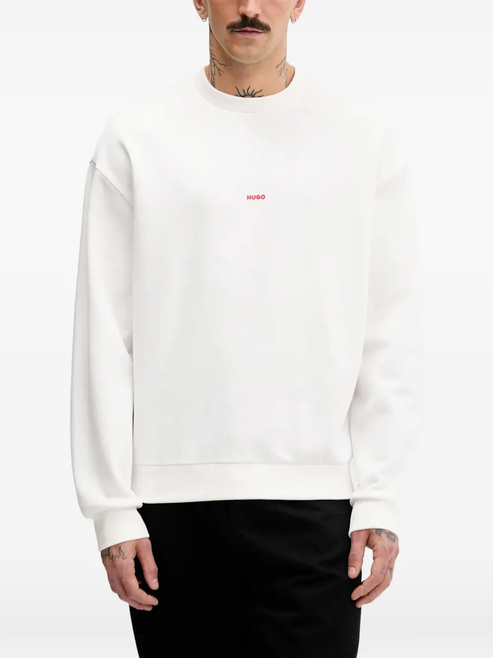 

Свитшот с принтом-собакой Hugo, белый