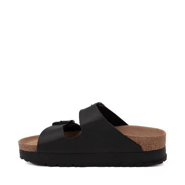 Сандалии Womens Papillio by Birkenstock Arizona Flex Platform Slide Sandal, черный