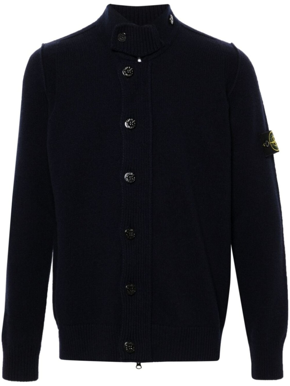 

Stone Island джемпер с высоким воротником и нашивкой Compass, синий