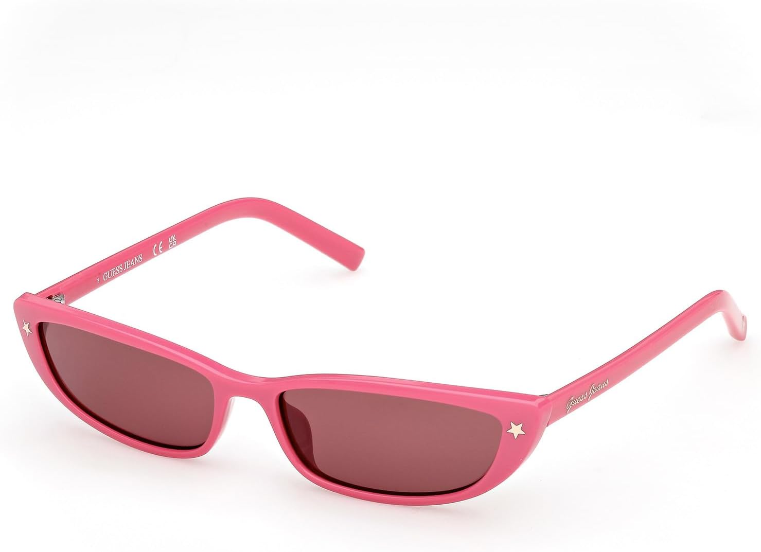 

Женские солнцезащитные очки Guess, блестящие розовые/бордовые
