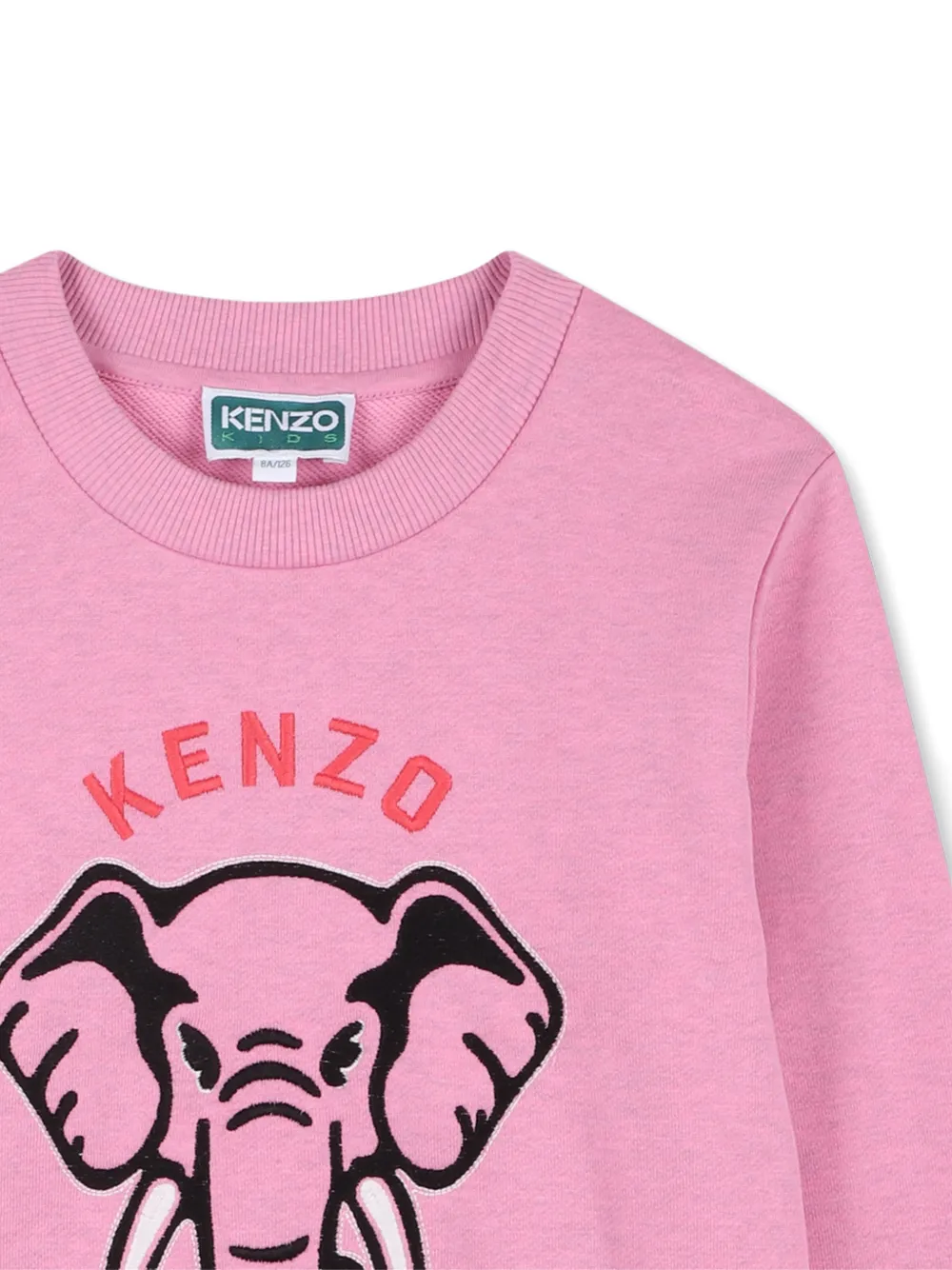 Толстовка с графичным принтом Kenzo Kids, розовый — фото 3