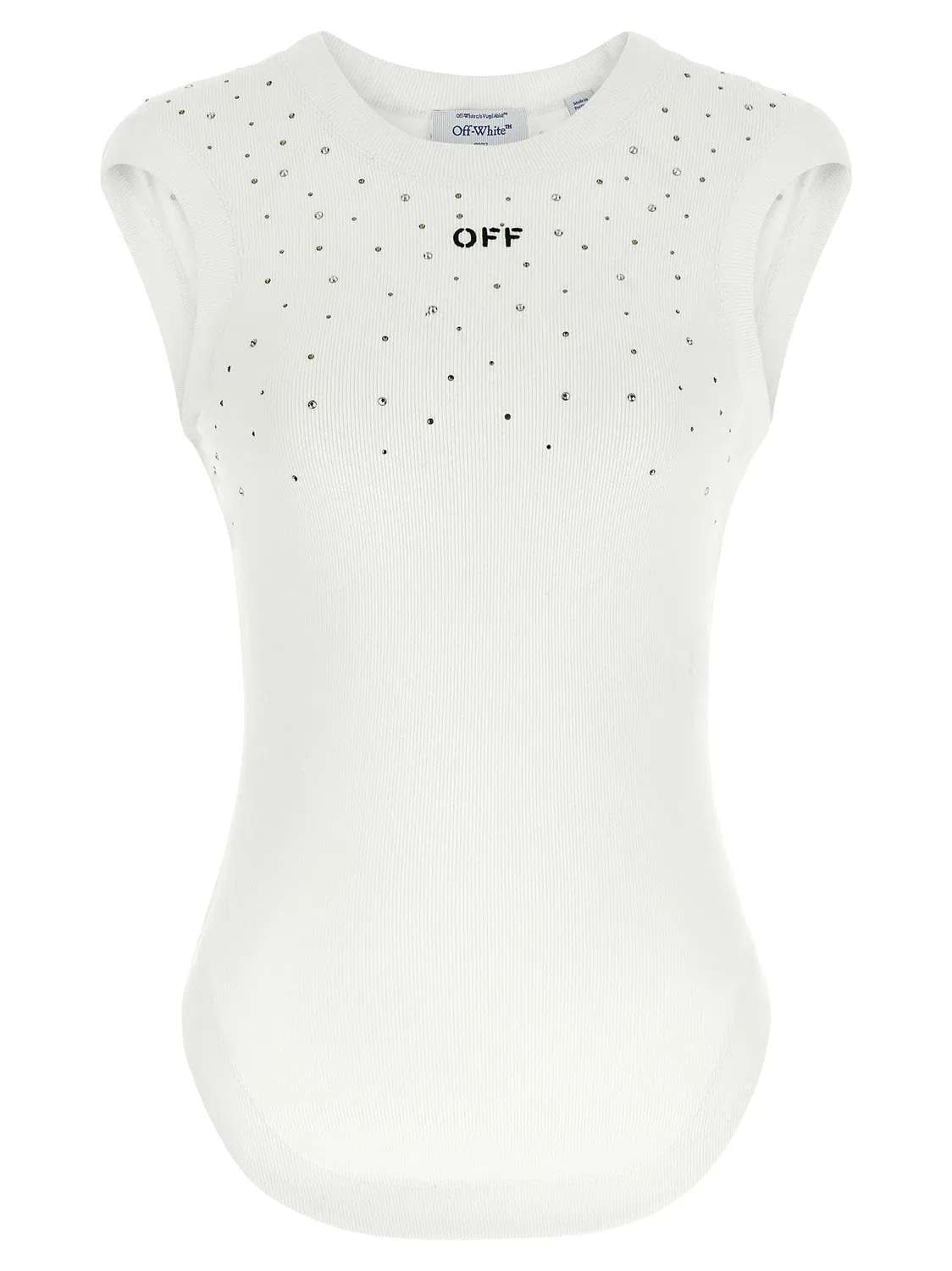 Топ Swarowski OFF-WHITE, белый