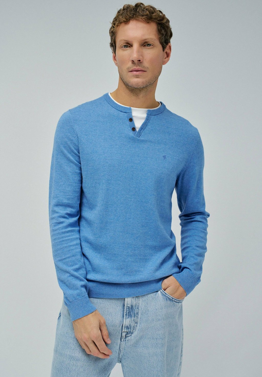 

Свитер REGULAR Salsa Jeans, синий деним