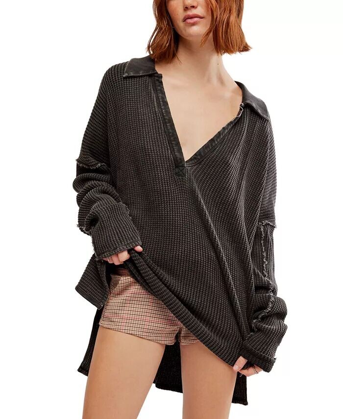 

Женский свободный термотоп Travis Free People, черный