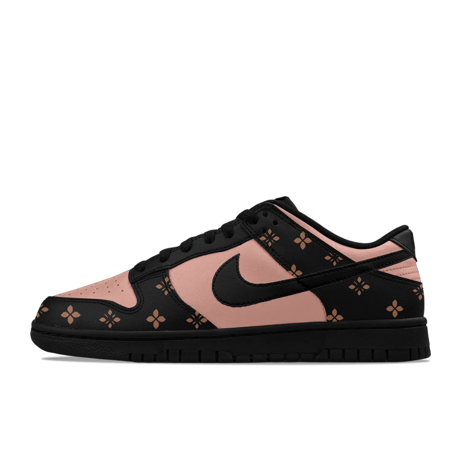 Кроссовки кожаные Nike Dunk Low Black Pink — фото 3