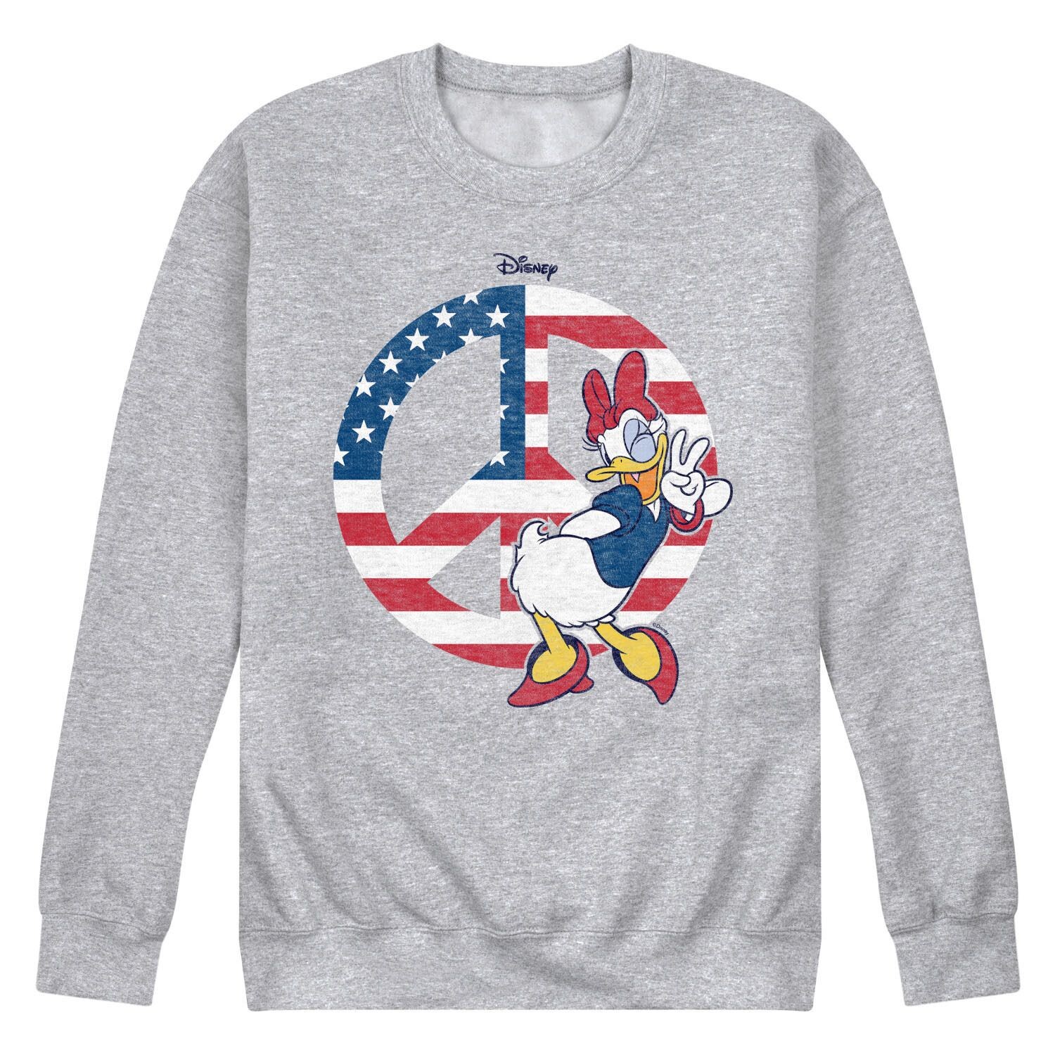 

Мужской флисовый свитшот Disney's Daisy Duck Peace Licensed Character