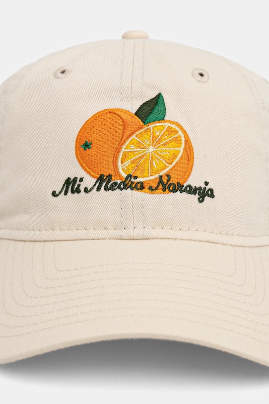 

Хлопковая кепка с козырьком 0 New Era, бежевый