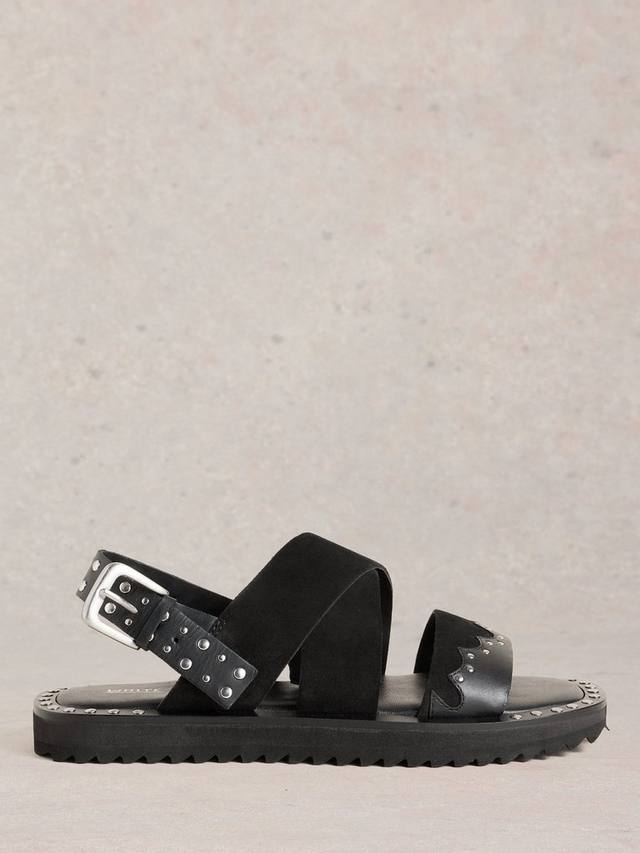 Вестерн сандалии Dolly из замши White Stuff, Pure Black
