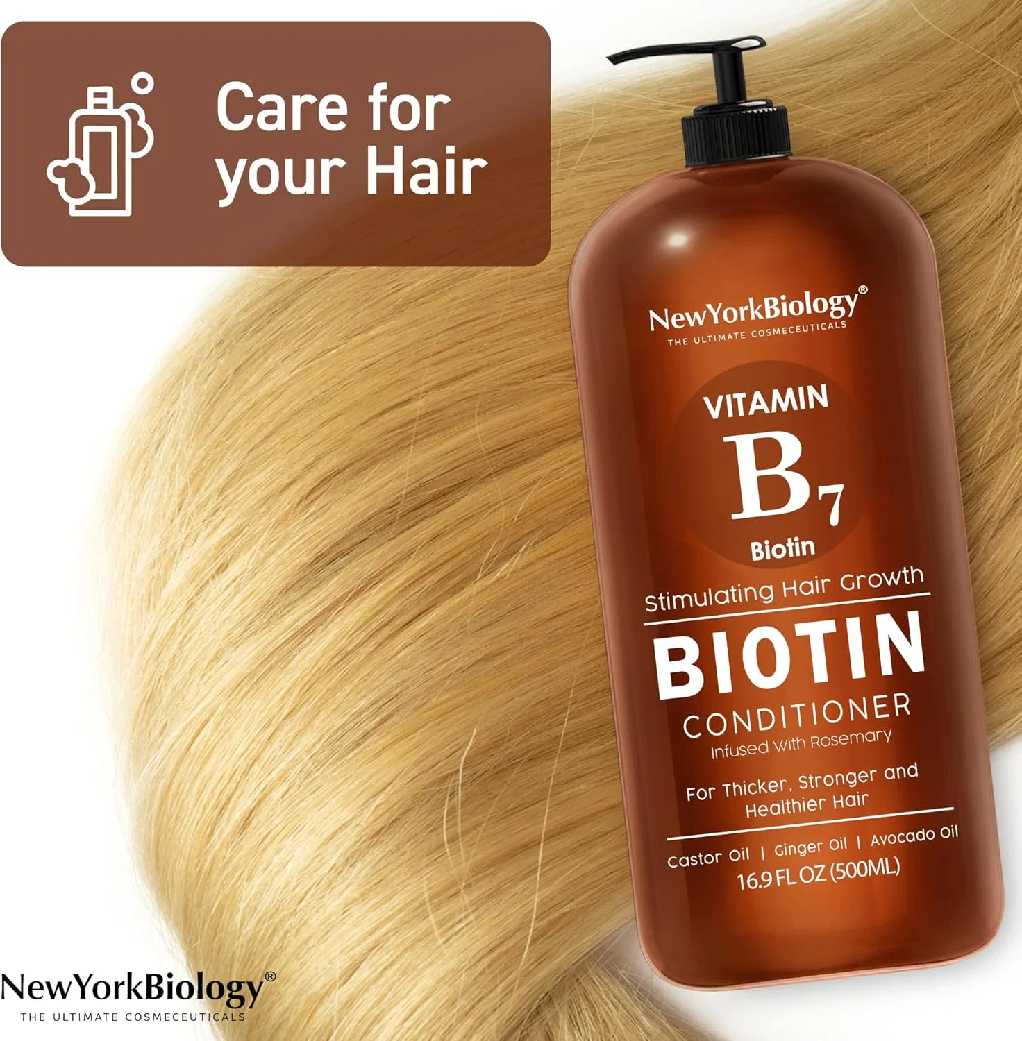 Кондиционер для роста волос и против выпадения New York Biology The Ultimate Cosmeceuticals, 16.9 fl oz — фото 3