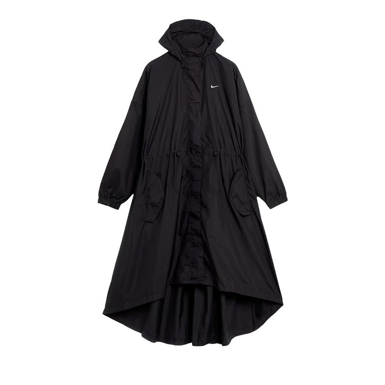 

Тренчкот Nike Sportswear Essential Trench Coat Black/White, черный