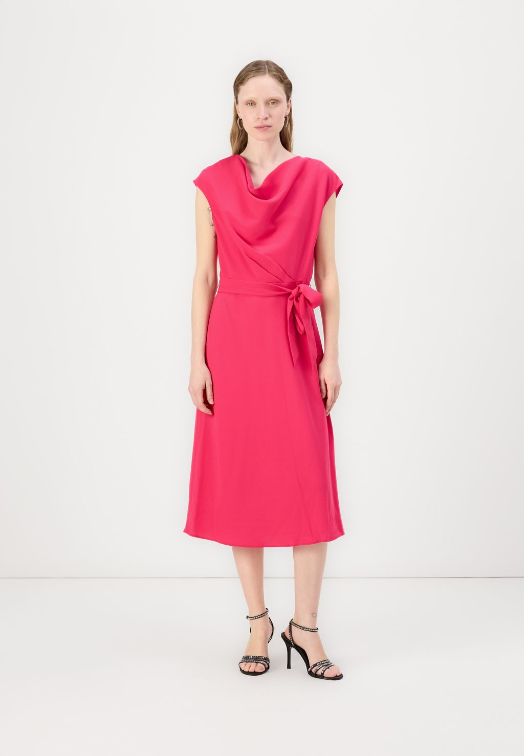 

Платье из джерси COWL NECK DKNY, розовый