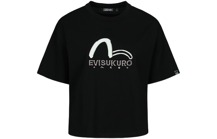 

Футболка женская черная Evisu