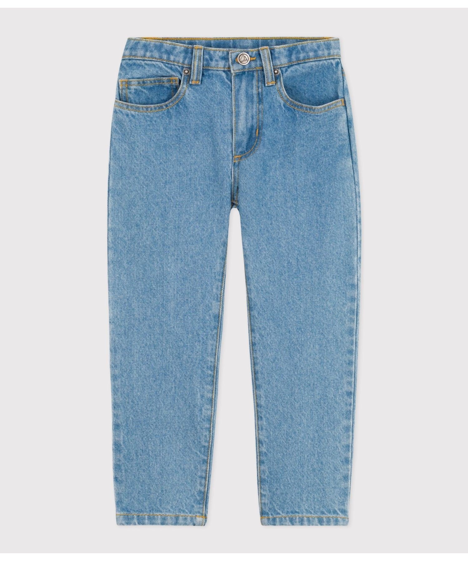 Джинсовые брюки PETIT BATEAU, Light blue — фото 2