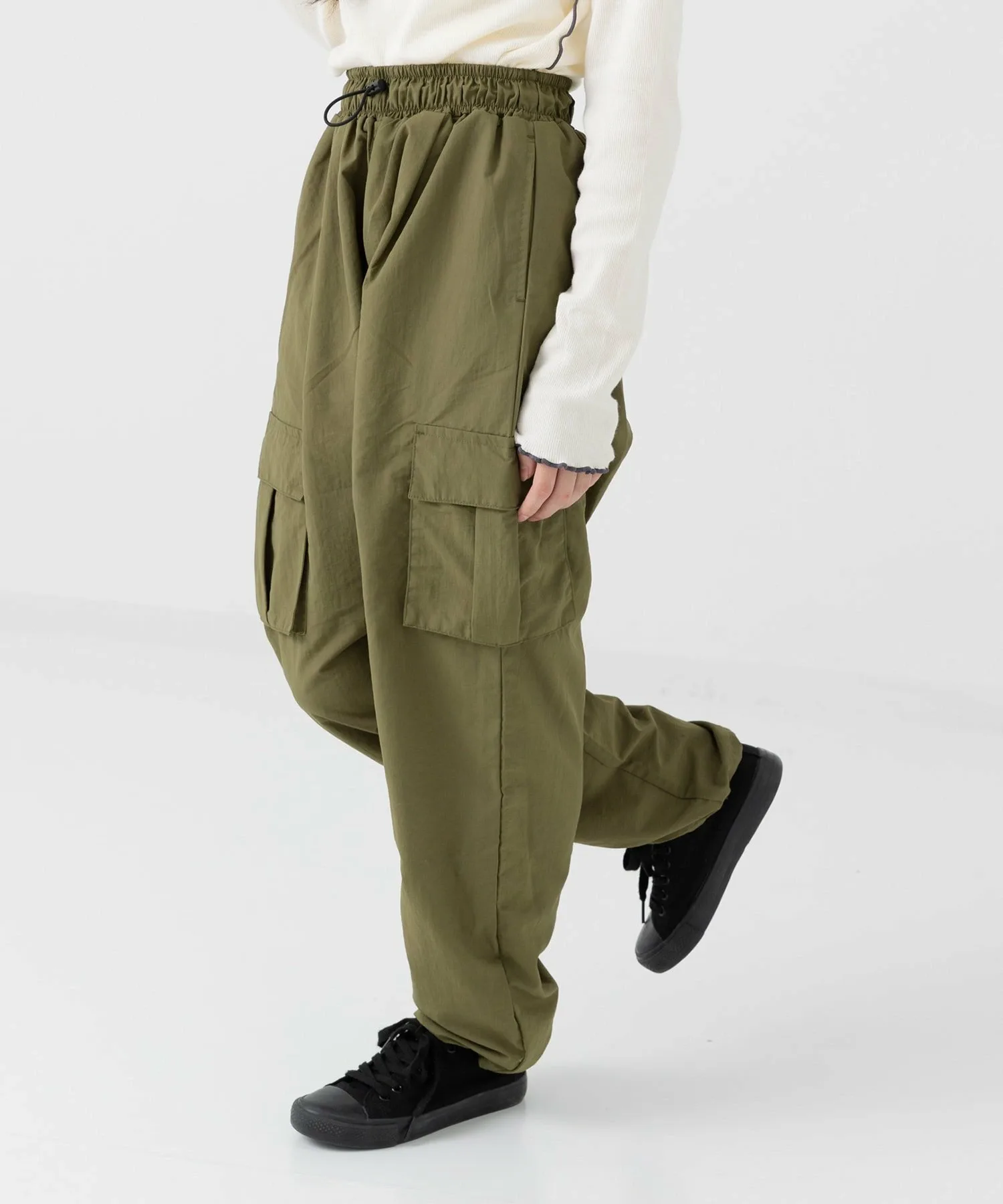 Нейлоновые широкие брюки-карго Chil2, Khaki