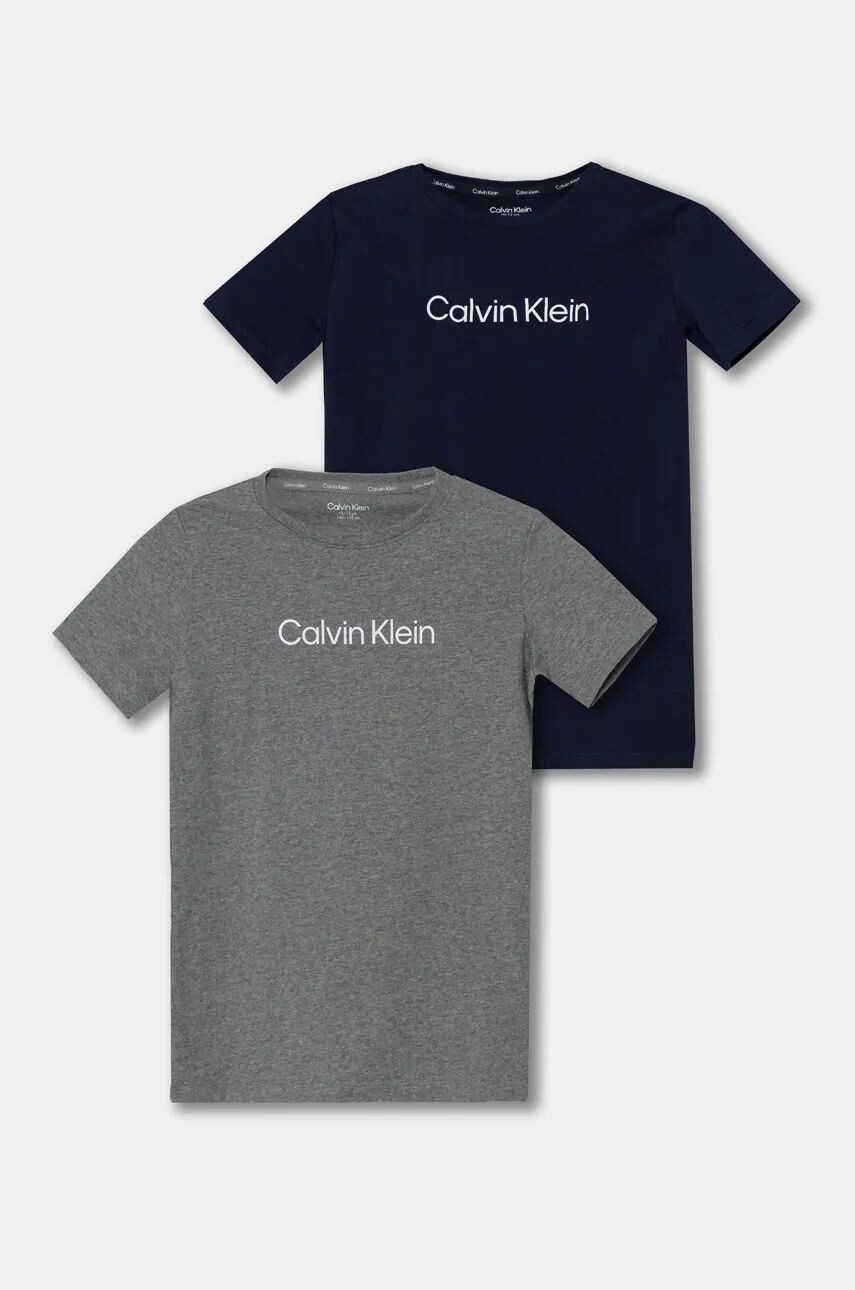 

Детские хлопковые футболки Calvin Klein Underwear, 2 шт, серый