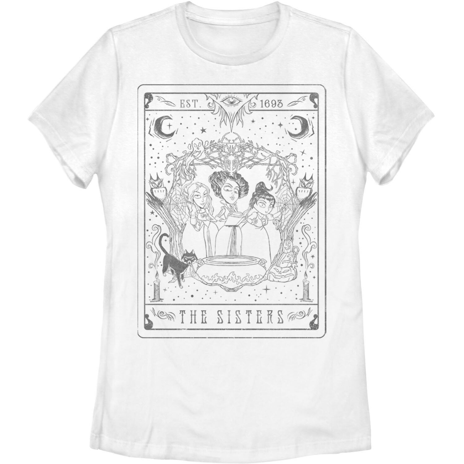 

Детская футболка Disney Hocus Pocus The Sisters Tarot Card Line Art Disney