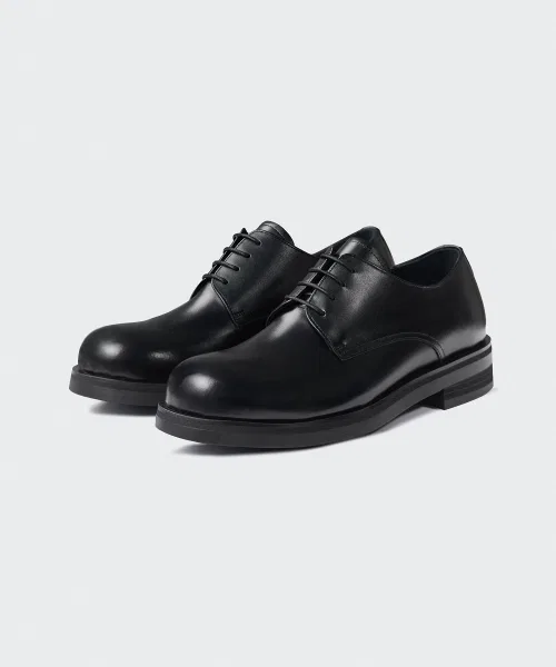 Мужские и женские туфли MUSINSA STANDARD Volume Round Derby Shoes