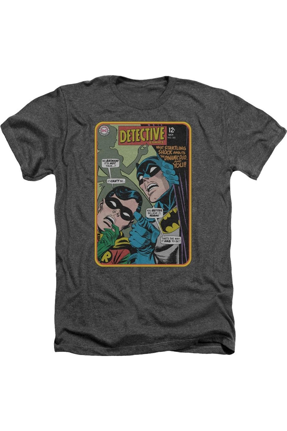 

Batman Detective #380 Футболка для взрослых Heather Gildan, цвет charcoal