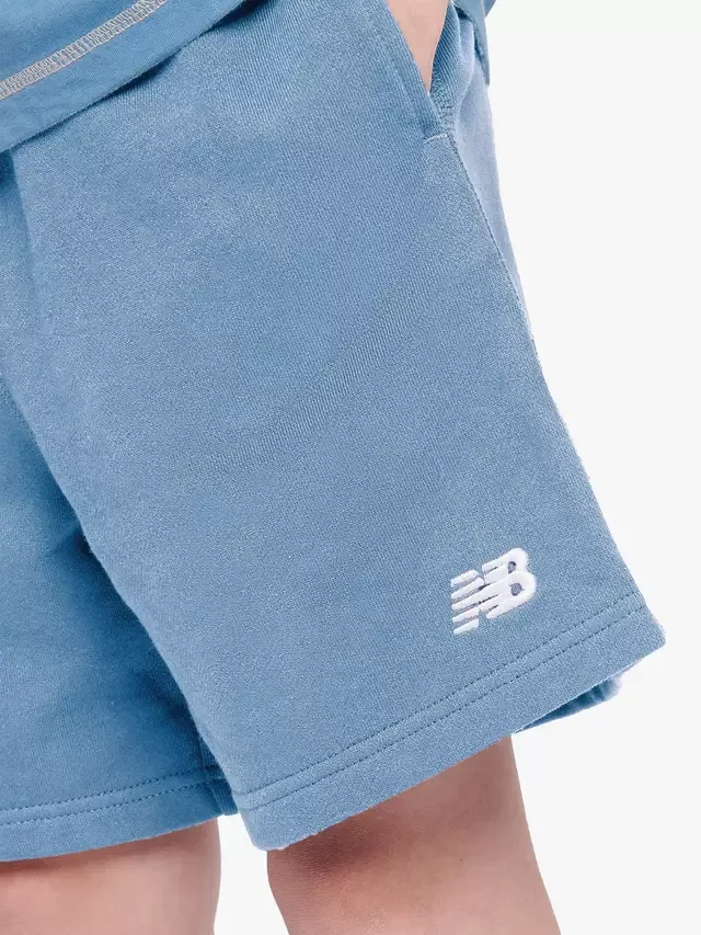 Детские шорты с логотипом, цвет Цапля New Balance — фото 4