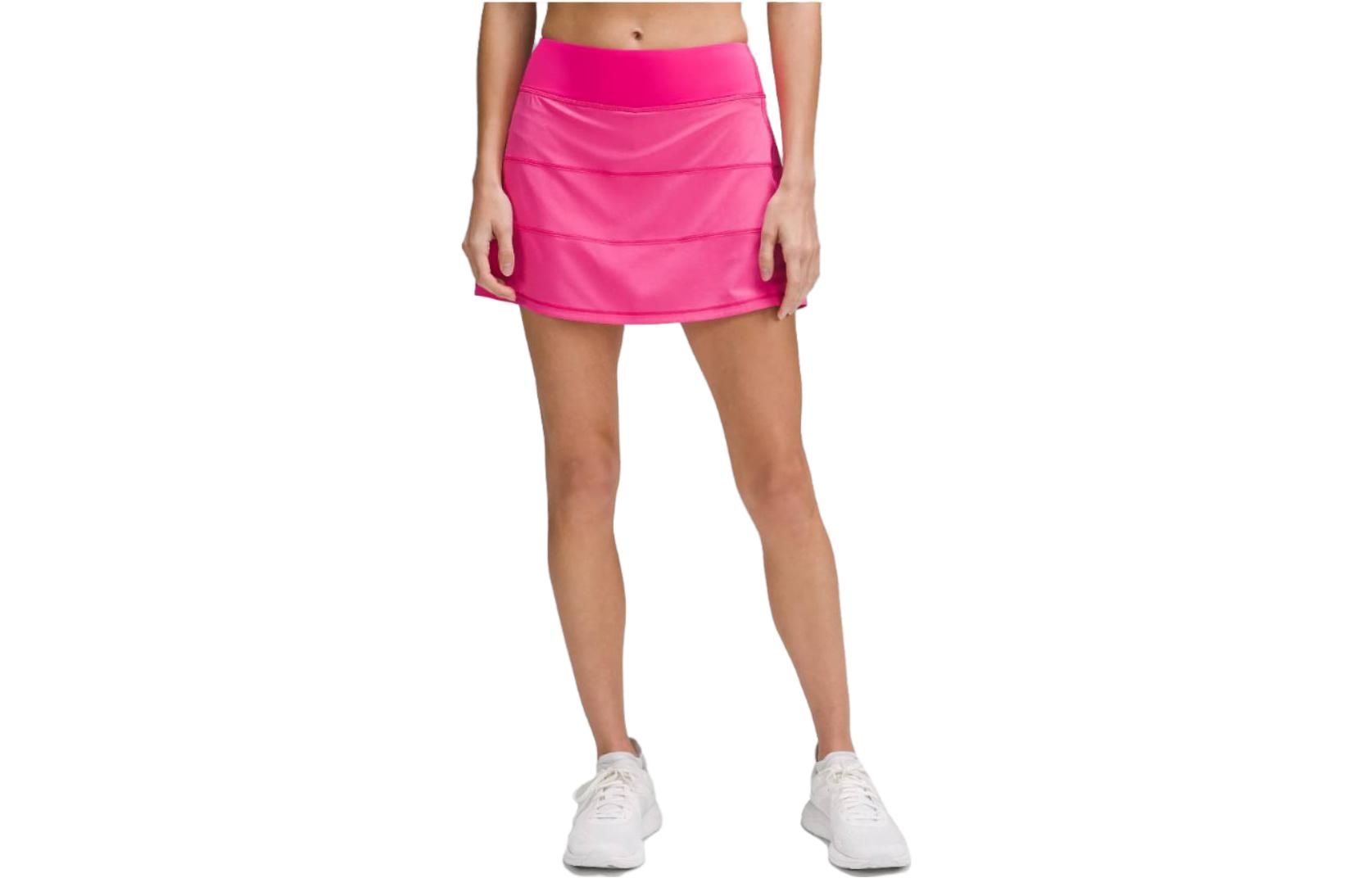 

Женская повседневная короткая юбка Pace Rival Lululemon, Bright Yellow/HIYE