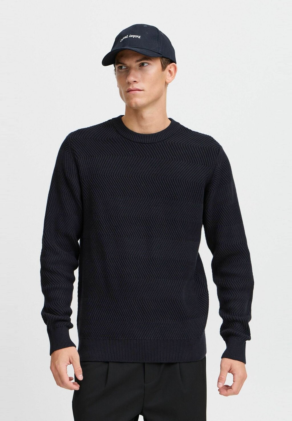 

Джемпер KARL STRUCTURED CREW NECK Casual Friday, синий