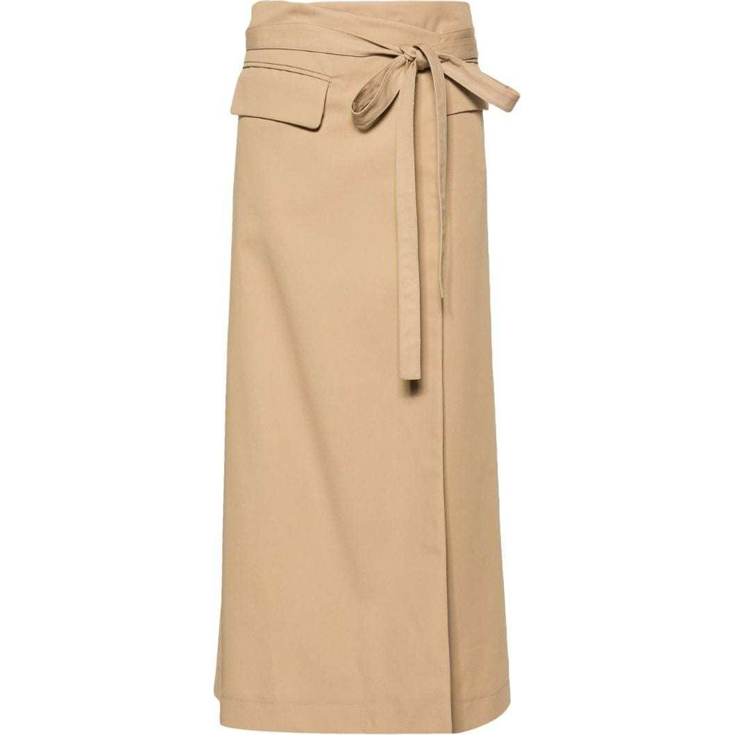 

Спортивная повседневная длинная юбка для женщин beige SportMax, бежевый