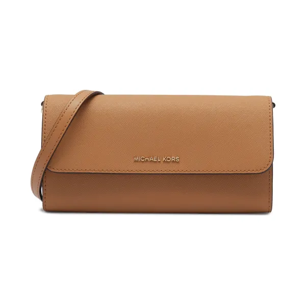 

Кожаный клатч Michael Kors, коричневый