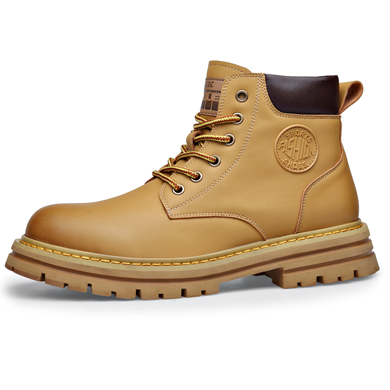 

Romon Мужские желтые ботинки Martin всесезонные, цвет Yellow All-Season