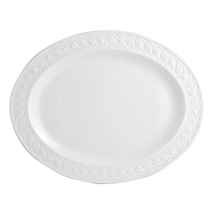 

Овальное блюдо Бернардо Лувр, 13 дюймов Bernardaud, белый