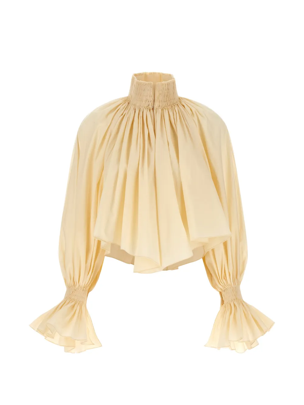 

Блузка с высоким воротником Durer Khaite, бежевый