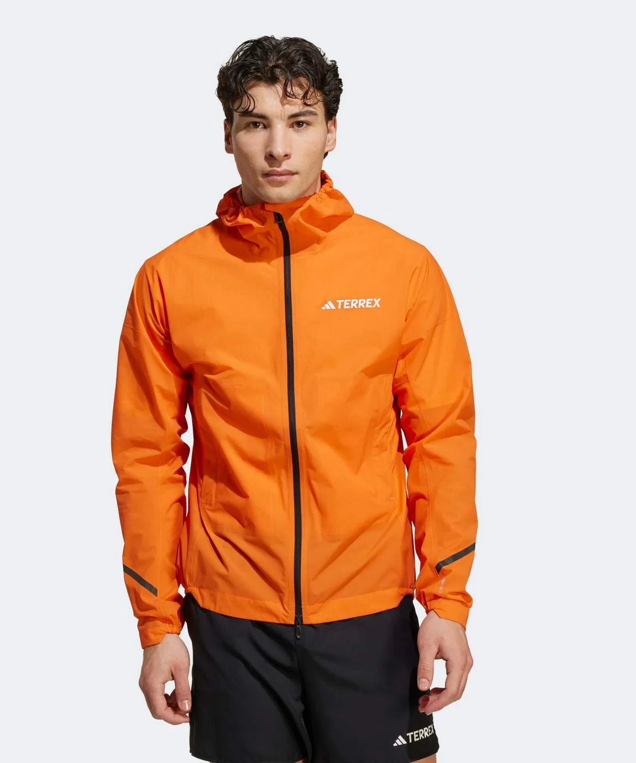 Куртка ветрозащитная Adidas Terrex 2.5 слоя Climaproof оранжевая