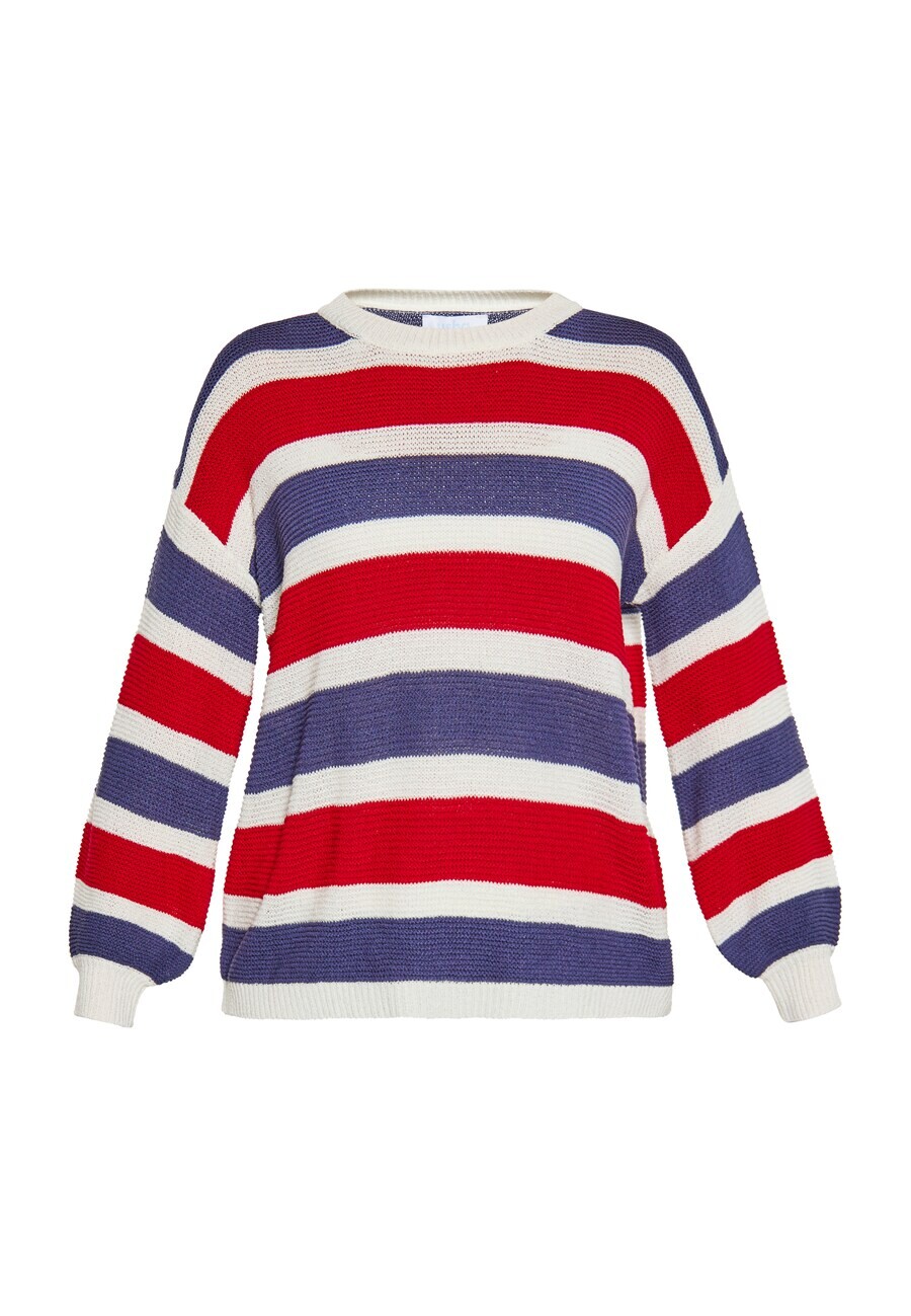 

Свитер usha BLUE LABEL Sweater, цвет blue/red